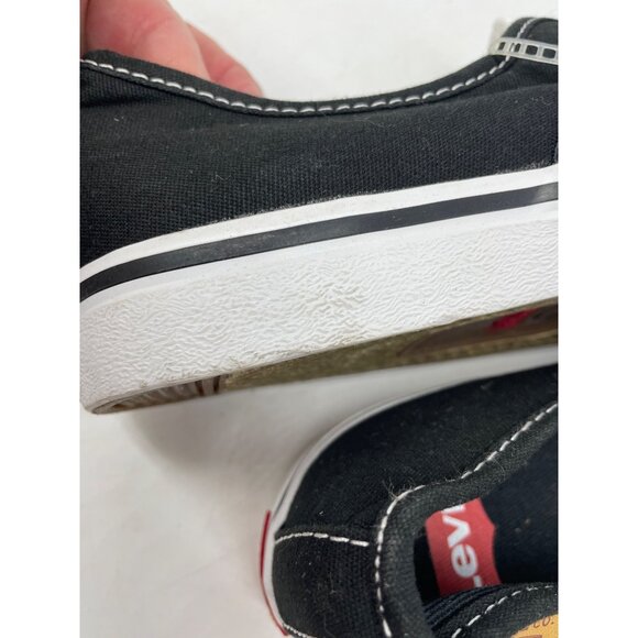 Levis Womens Black Canvas Lace-Up Sneakers Casual Shoes Size 5.5 - Picture 5 of 8